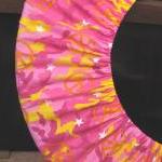 Peace Sign Hula Hoop Holder Cover Pink And Yellow..