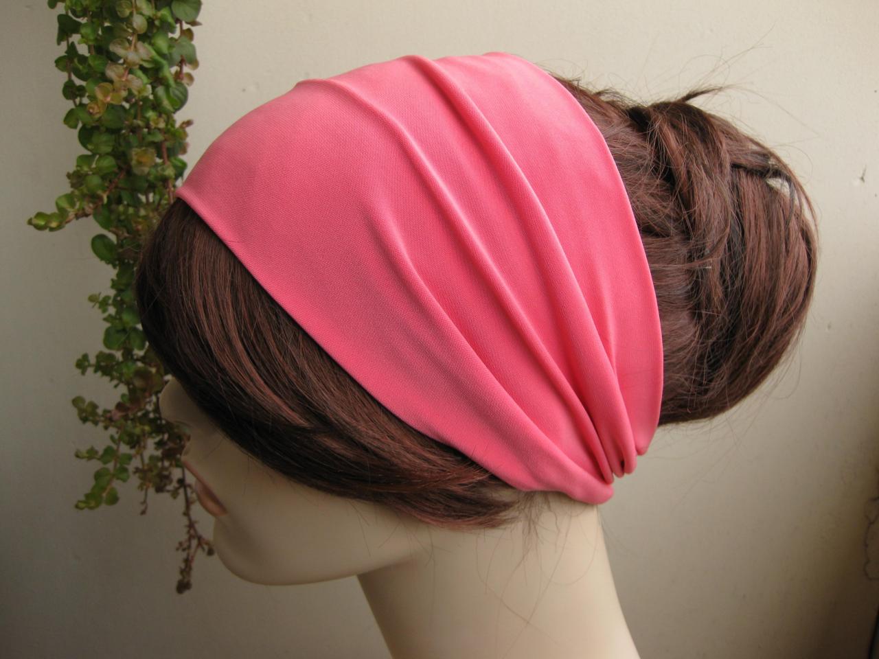 Turban Head Wrap, Wide Hair Band, Women's Yoga Wrap, Wide Headband, Yoga Headband